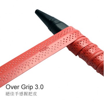 【RSL】OVER GRIP 3.0止滑條+透氣孔羽球拍握把皮(薄0.6mm)
